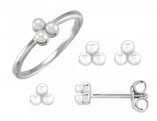 Salaba Perlová souprava PEARL 688827 688830 MATERIÁL: BÍLÉ ZLATO 14 kt (585/1000), ŠPERK: KOMPLET ŠPERKŮ