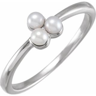 Salaba Prsten PEARL 688830 54mm MATERIÁL: BÍLÉ ZLATO 14 kt (585/1000)