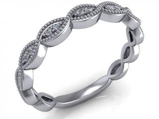 Salaba Snubní prsten INFINITY 123135 54mm DRAHOKAMY: LAB-GROWN DIAMANTY, MATERIÁL: BÍLÉ ZLATO 14 kt (585/1000)