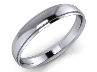 Salaba Snubní prsten JOHN 4,00 64mm MATERIÁL: BÍLÉ ZLATO     14 kt (585/1000), ŠÍŘE PRSTENU: 4 mm