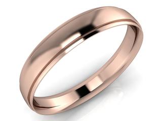 Salaba Snubní prsten JOHN 4,00 64mm MATERIÁL: RŮŽOVÉ ZLATO 14 kt (585/1000), ŠÍŘE PRSTENU: 4 mm