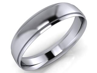 Salaba Snubní prsten JOHN 5,00 64mm MATERIÁL: BÍLÉ ZLATO     14 kt (585/1000), ŠÍŘE PRSTENU: 5 mm