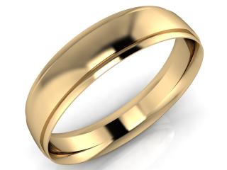 Salaba Snubní prsten JOHN 5,00 64mm MATERIÁL: ŽLUTÉ ZLATO  14 kt (585/1000), ŠÍŘE PRSTENU: 5 mm