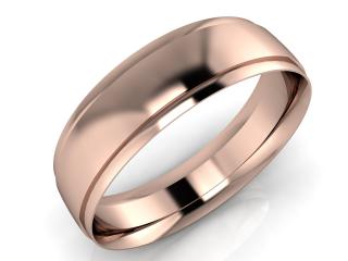 Salaba Snubní prsten JOHN 6,00 64mm MATERIÁL: RŮŽOVÉ ZLATO 14 kt (585/1000), ŠÍŘE PRSTENU: 6 mm