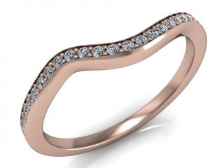 Salaba Snubní prsten NORA 122166 54mm DRAHOKAMY: LAB-GROWN DIAMANTY, MATERIÁL: RŮŽOVÉ ZLATO 14 kt (585/1000)