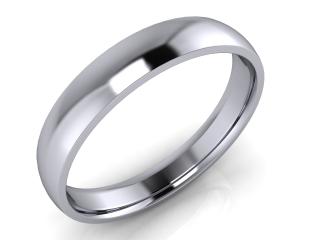 Salaba Snubní prsten PAUL 4,00 64mm MATERIÁL: BÍLÉ ZLATO     14 kt (585/1000), ŠÍŘE PRSTENU: 4 mm