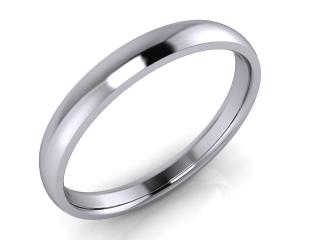 Salaba Snubní prsten PAUL 64mm MATERIÁL: BÍLÉ ZLATO     14 kt (585/1000), ŠÍŘE PRSTENU: 3 mm