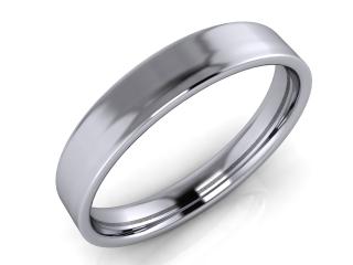 Salaba Snubní prsten ROBERT 4,00 64mm MATERIÁL: BÍLÉ ZLATO     14 kt (585/1000), ŠÍŘE PRSTENU: 4 mm
