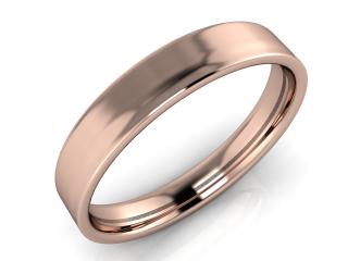 Salaba Snubní prsten ROBERT 4,00 64mm MATERIÁL: RŮŽOVÉ ZLATO 14 kt (585/1000), ŠÍŘE PRSTENU: 4 mm