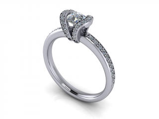 Salaba Zásnubní prsten BLAKELY 121995 54mm MATERIÁL: PLATINA (950/1000), VELIKOST CENTRÁLNÍHO KAMENE: DIAMANT 0,33ct  (⌀ 4,50 mm)