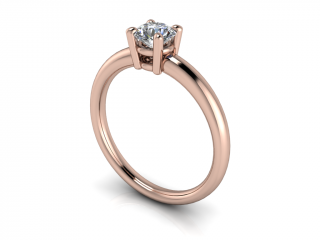 Salaba Zásnubní prsten CATHERINE 122231 54mm MATERIÁL: RŮŽOVÉ ZLATO 14 kt (585/1000), VELIKOST CENTRÁLNÍHO KAMENE: MOISSANITE ⌀ 5,00 mm