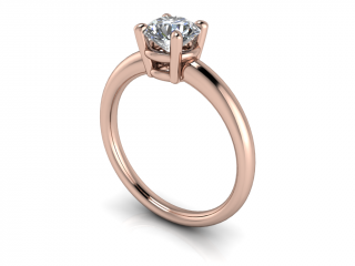 Salaba Zásnubní prsten CATHERINE 122231 54mm MATERIÁL: RŮŽOVÉ ZLATO 14 kt (585/1000), VELIKOST CENTRÁLNÍHO KAMENE: MOISSANITE ⌀ 6,00 mm