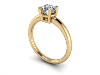 Salaba Zásnubní prsten CATHERINE 122231 54mm MATERIÁL: ŽLUTÉ ZLATO 14 kt (585/1000), VELIKOST CENTRÁLNÍHO KAMENE: MOISSANITE ⌀ 6,00 mm