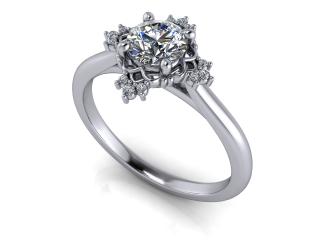 Salaba Zásnubní prsten CHLOE 124277 54mm MATERIÁL: BÍLÉ ZLATO 14 kt (585/1000), VELIKOST CENTRÁLNÍHO KAMENE: LAB-GROWN DIAMANT 0,50ct  (⌀ 5,10 mm)