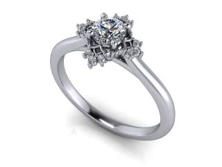 Salaba Zásnubní prsten CHLOE 124277 54mm MATERIÁL: PLATINA (950/1000), VELIKOST CENTRÁLNÍHO KAMENE: LAB-GROWN DIAMANT 0,25ct  (⌀ 4,10 mm)