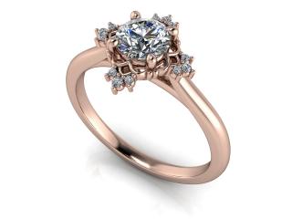 Salaba Zásnubní prsten CHLOE 124277 54mm MATERIÁL: RŮŽOVÉ ZLATO 14 kt (585/1000), VELIKOST CENTRÁLNÍHO KAMENE: LAB-GROWN DIAMANT 0,50ct  (⌀ 5,10 mm)