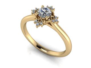 Salaba Zásnubní prsten CHLOE 124277 54mm MATERIÁL: ŽLUTÉ ZLATO 14 kt (585/1000), VELIKOST CENTRÁLNÍHO KAMENE: LAB-GROWN DIAMANT 0,25ct  (⌀ 4,10 mm)