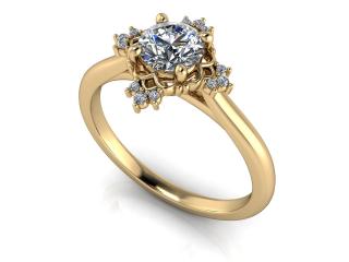 Salaba Zásnubní prsten CHLOE 124277 54mm MATERIÁL: ŽLUTÉ ZLATO 14 kt (585/1000), VELIKOST CENTRÁLNÍHO KAMENE: LAB-GROWN DIAMANT 0,50ct  (⌀ 5,10 mm)