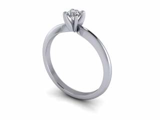 Salaba Zásnubní prsten DITA 140401L 54mm MATERIÁL: BÍLÉ ZLATO 14 kt (585/1000), VELIKOST CENTRÁLNÍHO KAMENE: LAB-GROWN DIAMANT 0,25ct  (⌀ 4,10 mm)