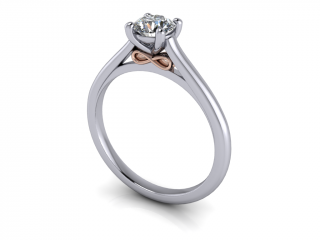 Salaba Zásnubní prsten FOREVER 122669 54mm MATERIÁL: BICOLOR BÍLÉ A RŮŽOVÉ ZLATO 14 kt (585/1000), VELIKOST CENTRÁLNÍHO KAMENE: MOISSANITE ⌀ 5,00 mm