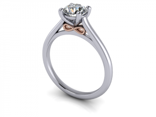 Salaba Zásnubní prsten FOREVER 122669 54mm MATERIÁL: BICOLOR BÍLÉ A RŮŽOVÉ ZLATO 14 kt (585/1000), VELIKOST CENTRÁLNÍHO KAMENE: MOISSANITE ⌀ 6,00 mm