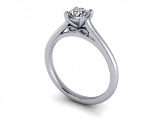 Salaba Zásnubní prsten FOREVER 122669 54mm MATERIÁL: BÍLÉ ZLATO 14 kt (585/1000), VELIKOST CENTRÁLNÍHO KAMENE: MOISSANITE ⌀ 5,00 mm