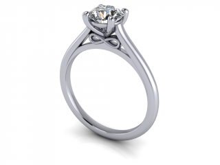 Salaba Zásnubní prsten FOREVER 122669 54mm MATERIÁL: BÍLÉ ZLATO 14 kt (585/1000), VELIKOST CENTRÁLNÍHO KAMENE: MOISSANITE ⌀ 6,00 mm