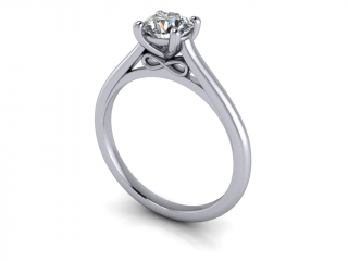 Salaba Zásnubní prsten FOREVER 122669 54mm MATERIÁL: BÍLÉ ZLATO 18 kt (750/1000), VELIKOST CENTRÁLNÍHO KAMENE: MOISSANITE ⌀ 5,50 mm