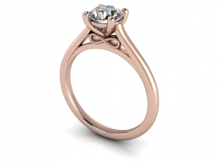 Salaba Zásnubní prsten FOREVER 122669 54mm MATERIÁL: RŮŽOVÉ ZLATO 14 kt (585/1000), VELIKOST CENTRÁLNÍHO KAMENE: MOISSANITE ⌀ 6,00 mm