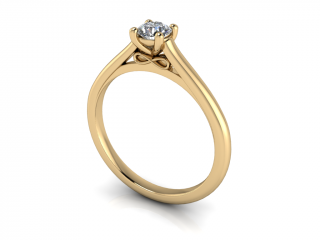 Salaba Zásnubní prsten FOREVER 122669 54mm MATERIÁL: ŽLUTÉ ZLATO 14 kt (585/1000), VELIKOST CENTRÁLNÍHO KAMENE: LAB-GROWN DIAMANT 0,25ct  (⌀ 4,10 mm)