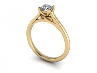Salaba Zásnubní prsten FOREVER 122669 54mm MATERIÁL: ŽLUTÉ ZLATO 14 kt (585/1000), VELIKOST CENTRÁLNÍHO KAMENE: LAB-GROWN DIAMANT 0,50ct  (⌀ 5,10 mm)