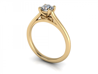 Salaba Zásnubní prsten FOREVER 122669 54mm MATERIÁL: ŽLUTÉ ZLATO 14 kt (585/1000), VELIKOST CENTRÁLNÍHO KAMENE: MOISSANITE ⌀ 5,00 mm