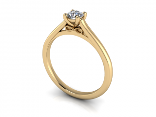 Salaba Zásnubní prsten FOREVER 122669 54mm MATERIÁL: ŽLUTÉ ZLATO 14 kt (585/1000), VELIKOST CENTRÁLNÍHO KAMENE: MOISSANITE ⌀ 6,00 mm