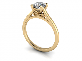 Salaba Zásnubní prsten FOREVER 122669 54mm MATERIÁL: ŽLUTÉ ZLATO 18 kt (750/1000), VELIKOST CENTRÁLNÍHO KAMENE: MOISSANITE ⌀ 6,00 mm