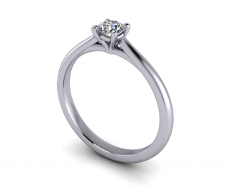 Salaba Zásnubní prsten JANE 124171 54mm MATERIÁL: PLATINA (950/1000), VELIKOST CENTRÁLNÍHO KAMENE: LAB-GROWN DIAMANT 0,25ct  (⌀ 4,10 mm)