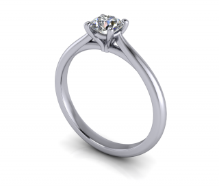 Salaba Zásnubní prsten JANE 124171 54mm MATERIÁL: PLATINA (950/1000), VELIKOST CENTRÁLNÍHO KAMENE: LAB-GROWN DIAMANT 0,50ct  (⌀ 5,10 mm)