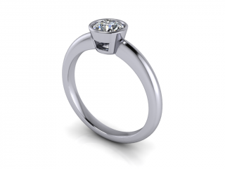 Salaba Zásnubní prsten ODESSA 122054 54mm MATERIÁL: BÍLÉ ZLATO 18 kt (750/1000), VELIKOST CENTRÁLNÍHO KAMENE: LAB-GROWN DIAMANT 0,50ct  (⌀ 5,10 mm)