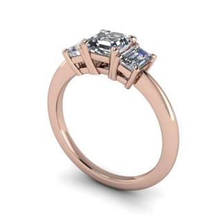 Salaba Zásnubní prsten SAVANNAH 121986 54mm CENTRÁLNÍ KÁMEN: MOISSANITE 5x5 mm, MATERIÁL: RŮŽOVÉ ZLATO 14 kt (585/1000)