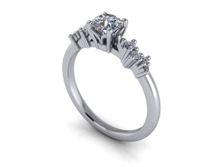 Salaba Zásnubní prsten STACY 124490 54mm MATERIÁL: BÍLÉ ZLATO 14 kt (585/1000), VELIKOST CENTRÁLNÍHO KAMENE: LAB-GROWN DIAMANT 0,50ct  (⌀ 5,10 mm)