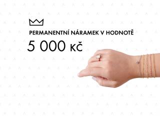 SalabaPoukaz na permanentní náramek 5 000 Kč