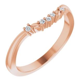 Snubní prsten FLORAL DRAHOKAMY: PŘÍRODNÍ DIAMANTY, MATERIÁL: RŮŽOVÉ ZLATO 14 kt (585/1000)
