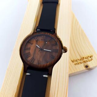 Dřevěná krabička na hodinky Gravírování krabičky: S věnováním (text napište do poznámky při objednávce)