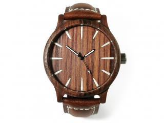 Dřevěné hodinky SEBASTIAN Gravírování produktu: Bez věnování, Gravírování krabičky: Bez věnování, Krabička: Dřevěná