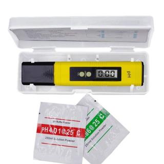 pH metr digitální LCD kapesní + kalibrační roztoky, v boxu (pH metr, 0-14 pH )