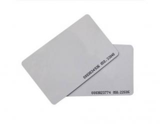 RFID karta 125kHz, TK4100, EM4100, od 10 kusů (EM4100, EM4200, 125 kHz, Kompatibilní s alarmy Jablotron)