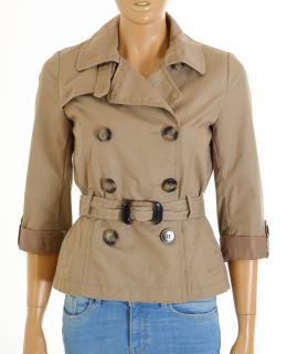 Kabát H&M krátký béžový vel. S / uk 10