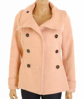 Kabát H&M světle oranžovo růžový vel. XS / 34