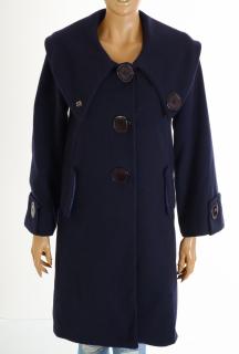 Kabát Kate Pinna modrý s ozdobnými knoflíky vel. S - M