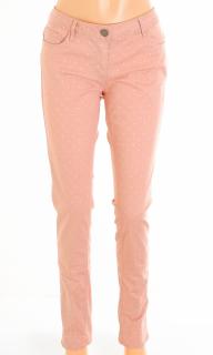 Kalhoty Flame růžové s puntíky vel. 42 / uk 16 / M - L