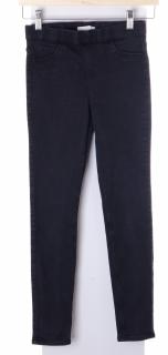 Kalhoty H&M černé elastické bez zapínání s kapsami vel XS
